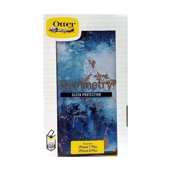 OtterBox iPhone 8 Plus Symmetry Series Protective Phone Case - Seas the Day/Blue Marble (77-82441) Fits iPhone 7 Plus and iPhone 8 Plus