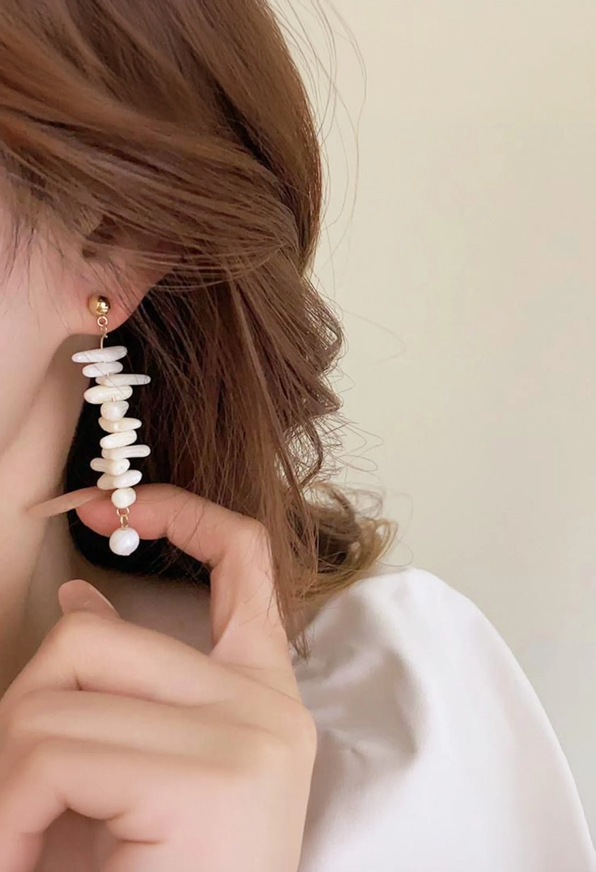 Pankh Nova Elegant Pearl Earing