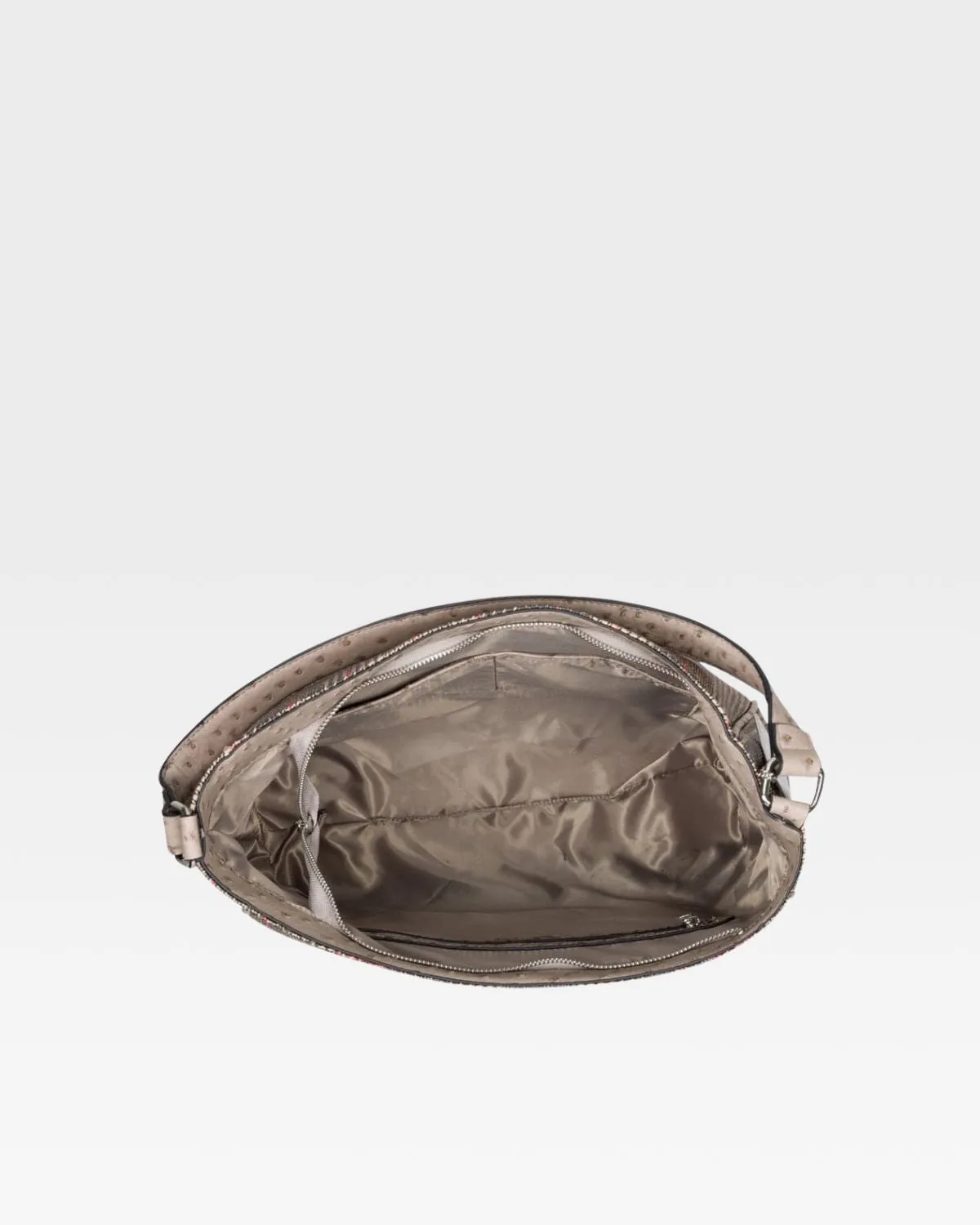 Plaid Mini Tote Bag in Brown
