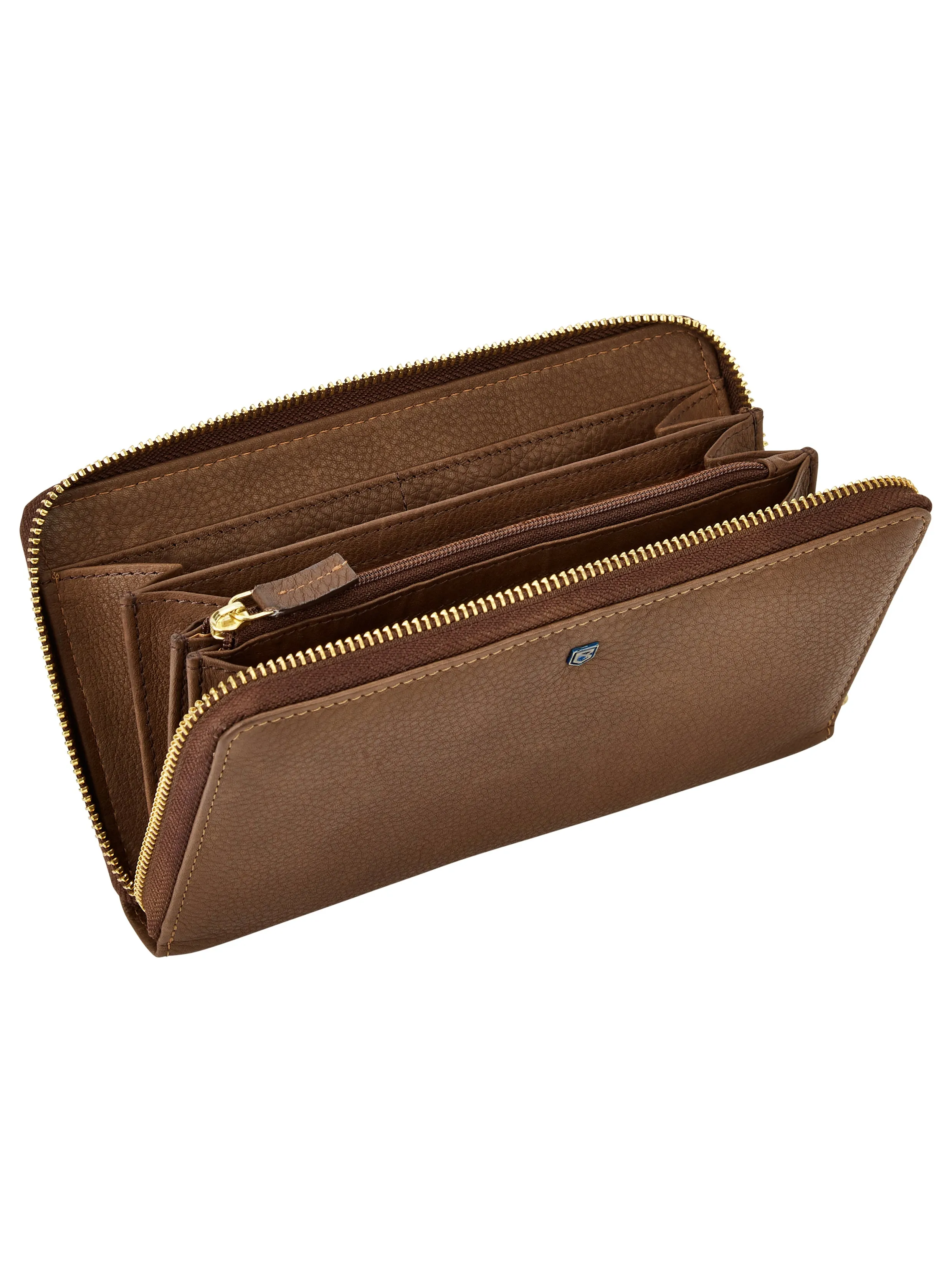 Portlick Leather Wallet  in Walnut
