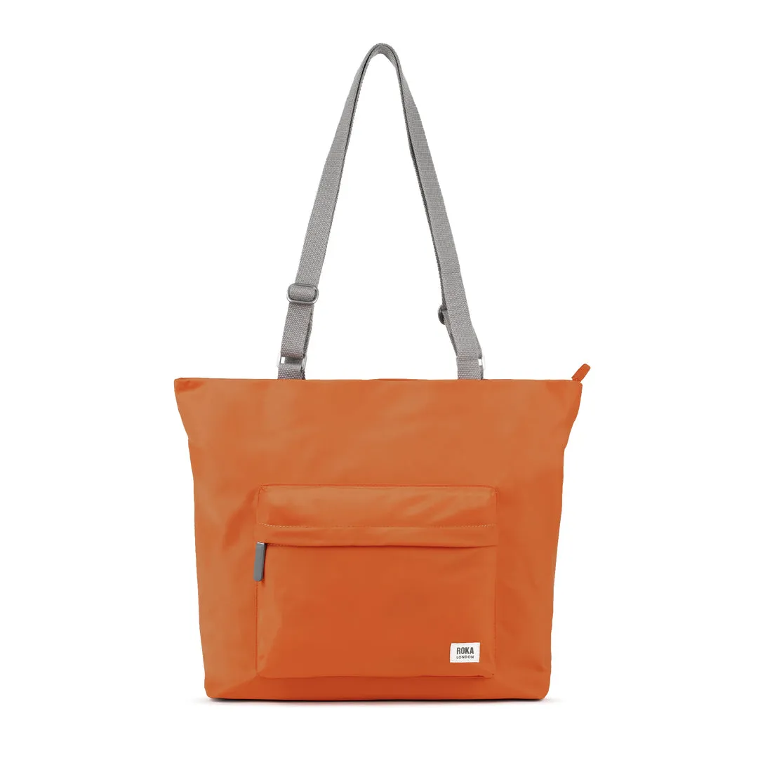 Roka Trafalgar B Burnt Orange Recycled Nylon Tote Bag