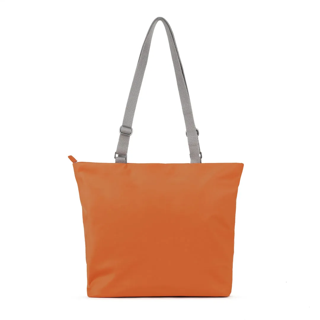 Roka Trafalgar B Burnt Orange Recycled Nylon Tote Bag