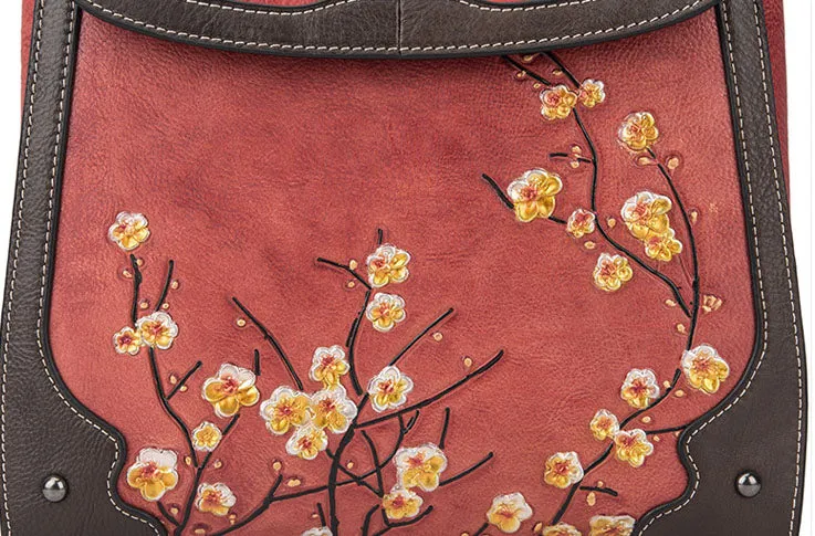 Small Womens Leather Satchel Backpack Purse Rucksack Handbags for Women