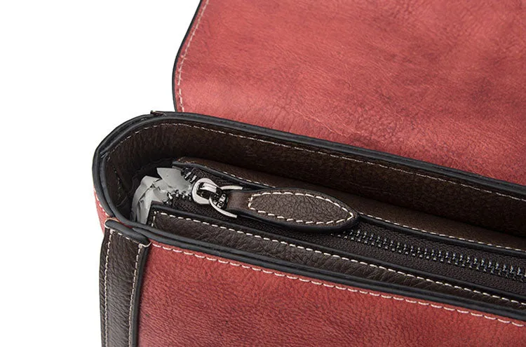 Small Womens Leather Satchel Backpack Purse Rucksack Handbags for Women
