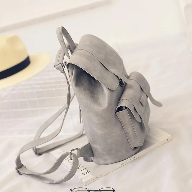 Solid Vintage Girls Backpack