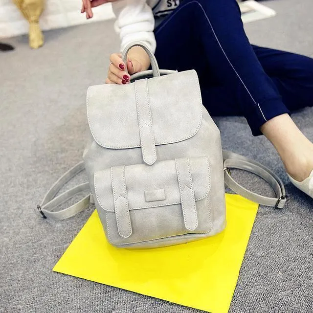 Solid Vintage Girls Backpack