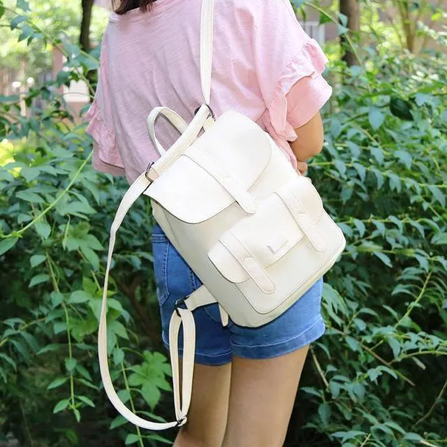Solid Vintage Girls Backpack