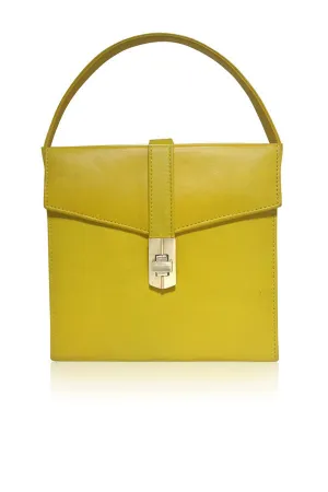 STARLET SATCHEL YELLOW LEATHER
